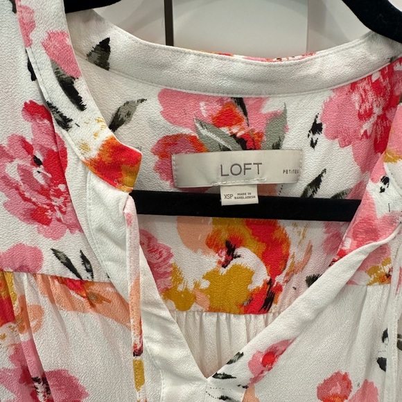 LOFT Floral Print Women's Top - Picture 3 of 4